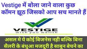 Vestige me Bola jane wala 10 Jhooth  ll Vestige Network Marketing scam fake promise exposed
