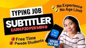 NON-VOICE: EARN P400/20 min. Project | ONLINE JOB as Subtitler: Full Tutorial | GCASH PAYOUT!