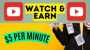 EARN $5 PER MINUTE  PAYPAL Watching Videos (Make Money Online 2023)