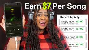 Get Paid $7 Per Song Just By Listening To Music (I Tried It) Make Money Online WORLDWIDE