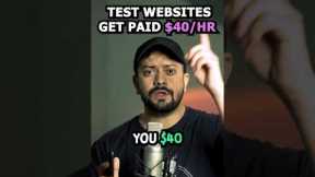 5 Websites That Pay You $40/hr For Testing Website #makemoneyfromhome #passiveincome
