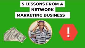 5 Lessons from Network Marketing I How much did I make I Side hustles in South Africa