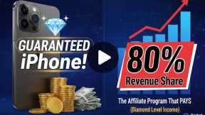 The Affiliate Program That PAYS 80% Revenue Share + Guaranteed iPhone! (Diamond Level Income)