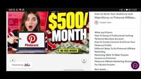 How to Grow Your Audience Make Money on Pinterest Affiliate Marketing (2026 Digital Skills)